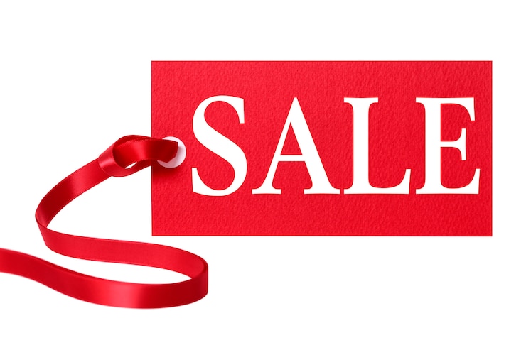 Free Photo label for sales