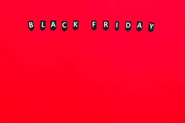 Labels with black Friday inscription