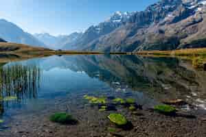 Free photo lac du pontet in the alps