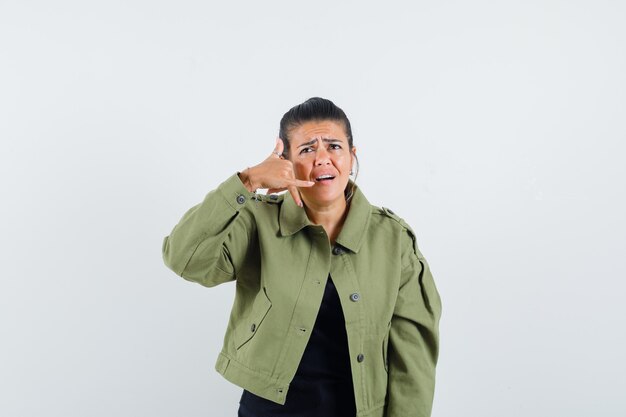 Lady in jacket