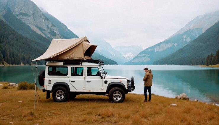 Free Photo lake mountain camping trip