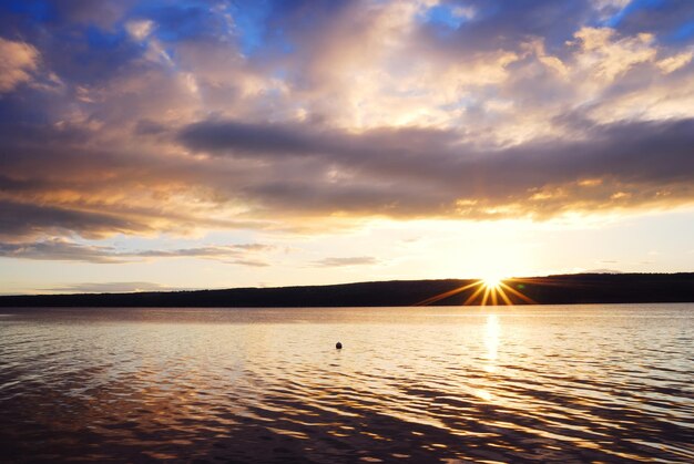 Lake sunrise