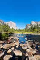 Foto gratuita lago nel parco nazionale di yosemite in california, usa