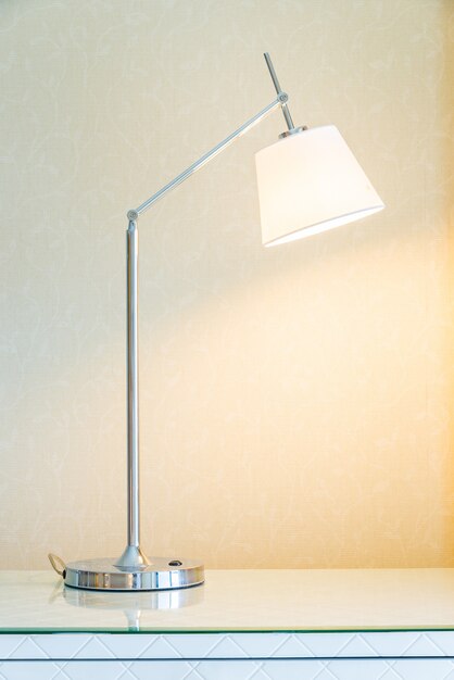 Lamp in bedroom