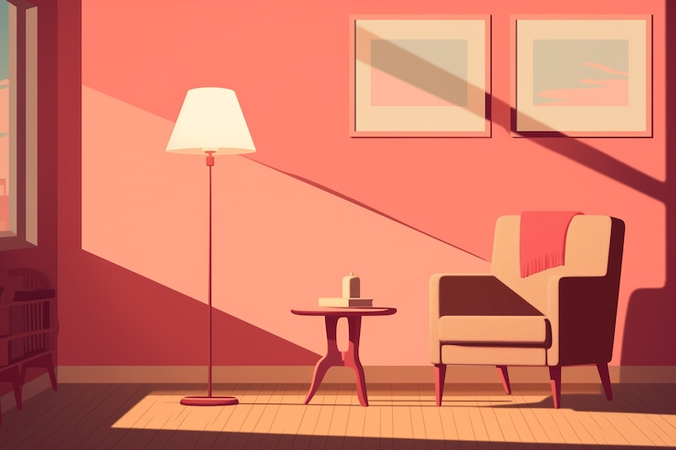 Free Photo lamp design with digital art style