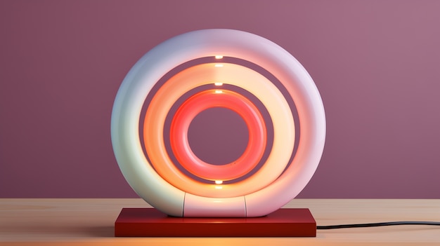 Бесплатное фото Дизайн лампы в стиле цифрового искусства