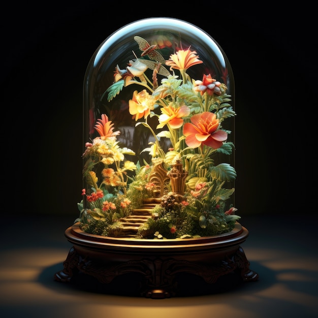 Free photo lamp design with fantasy style