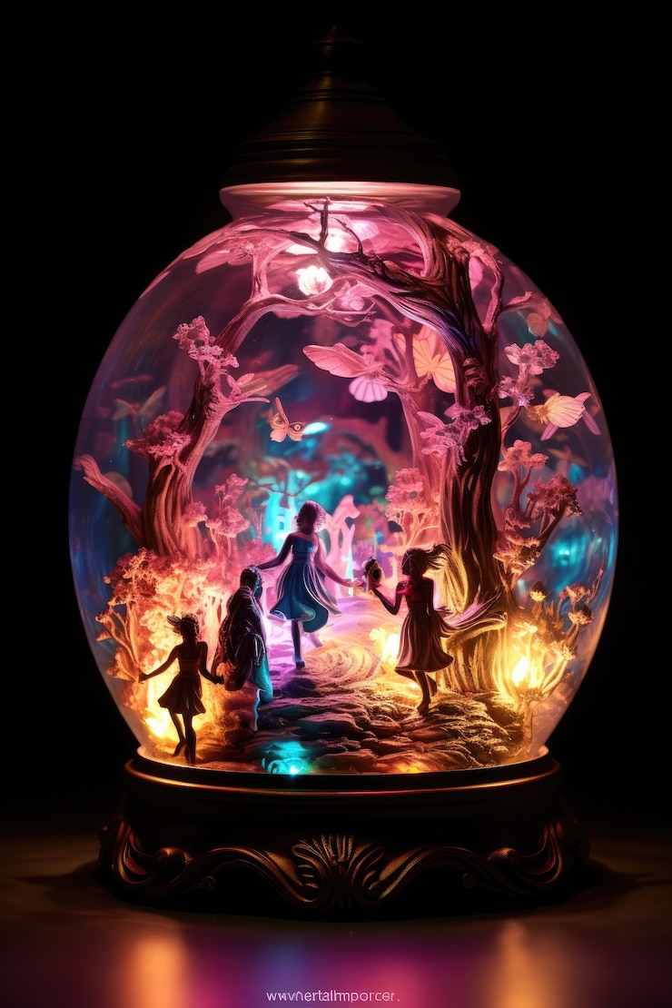 Free Photo lamp with fantasy futuristic design