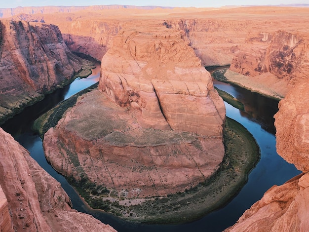 Landscape of the Colorado River in the Glen Canyon National Recreational Area in the US