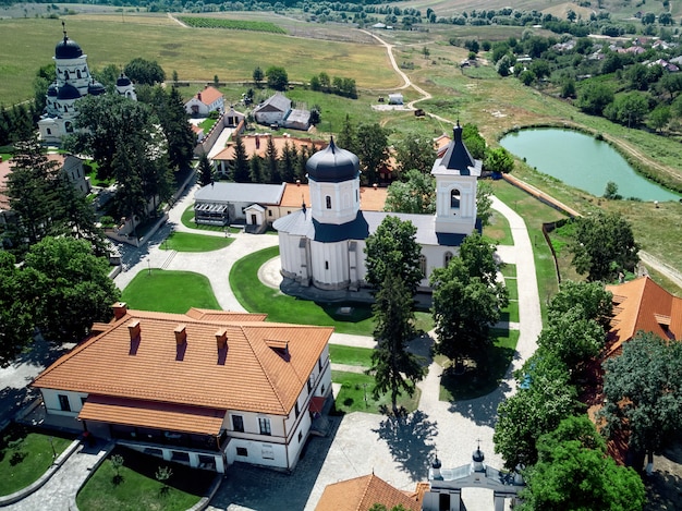 Landscape of a courtyard of the monastery