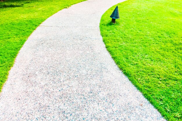 landscape gardens background path sidewalk