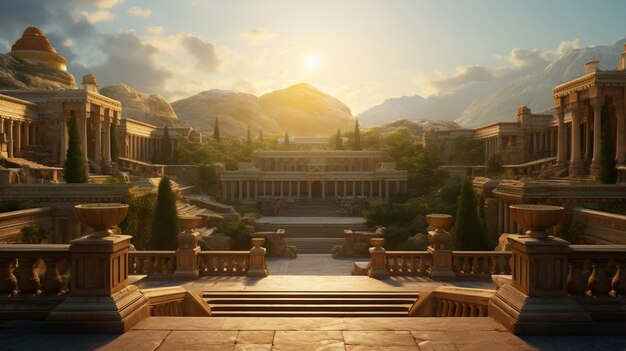 비디오 게임에서 영감을 받은 고대 바그다드의 풍경