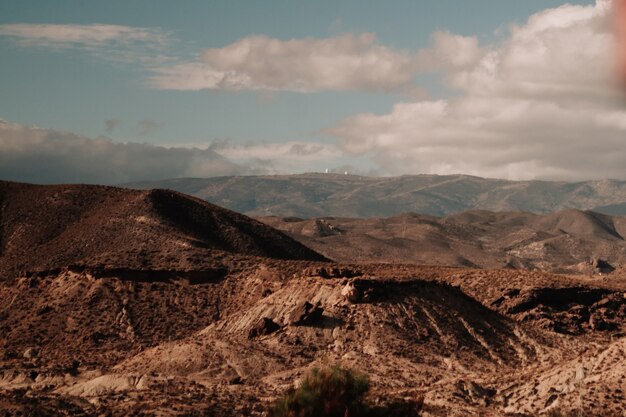 Landscape with mountains and sky