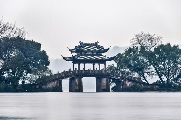 Landscape with an old building