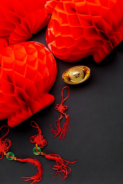 Lanterns and pendants for chinese new year