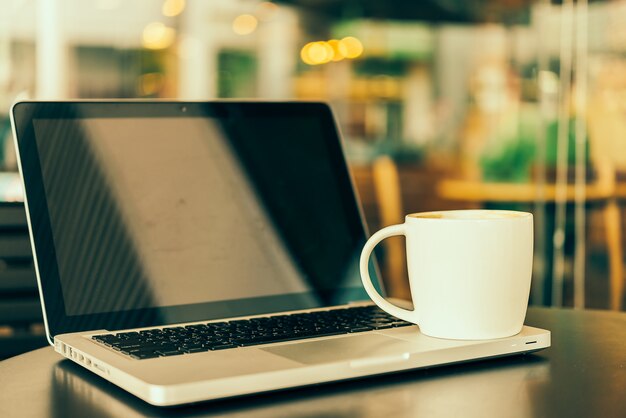 Laptop coffee cup