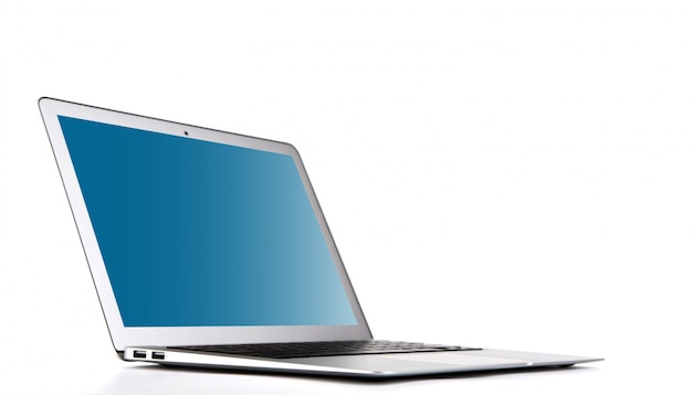 Laptop isolated on white background