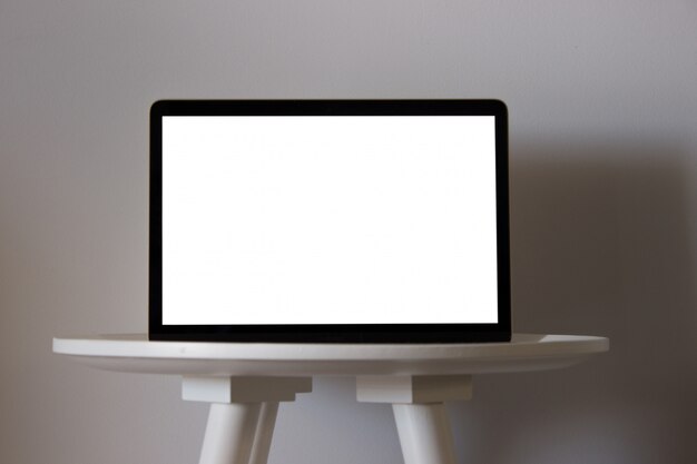 Free Photo  laptop with blank screen