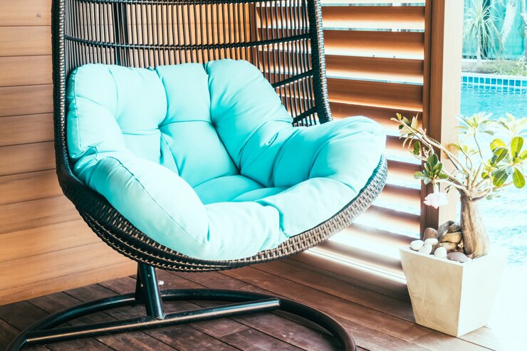 Free Photo large balcony furniture view coffee