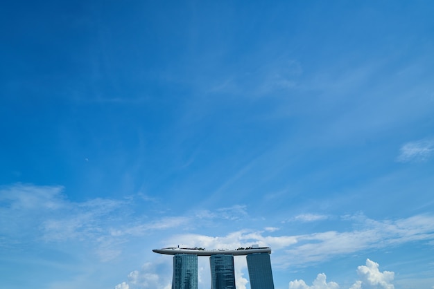 Large buildings connected by the roof