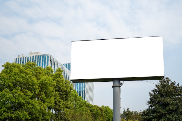 Premium Photo | Large outdoor billboard in downtown area