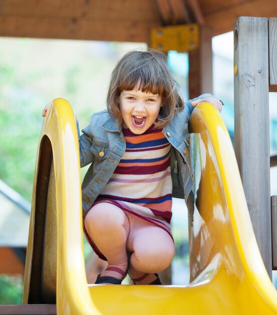 laughing two-year baby girl