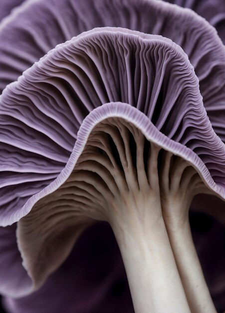 Lavender colored background with fungi texture