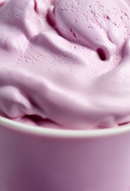 Lavender colored background with ice cream texture