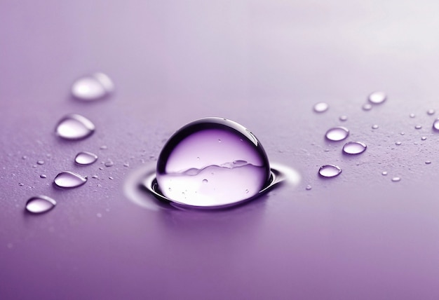 Lavender colored background with liquid texture