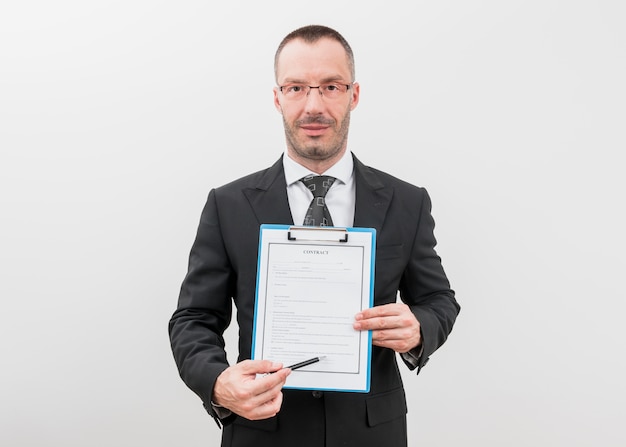 Lawyer with documents