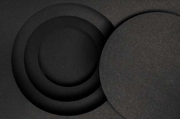 Layers of circular black background