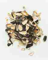 Free photo leftover food waste seed husks