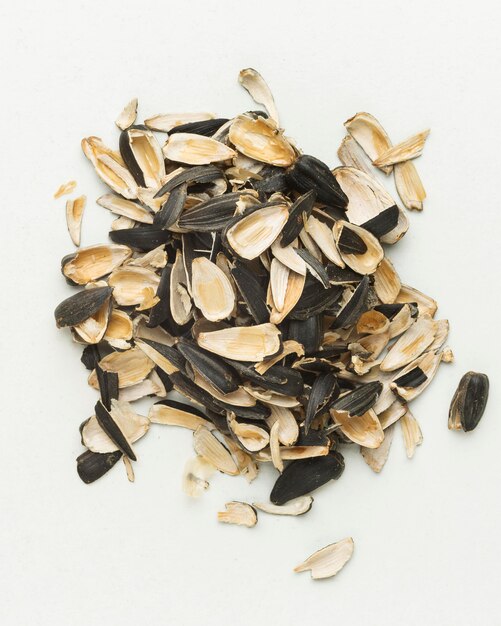 Leftover food waste seed husks