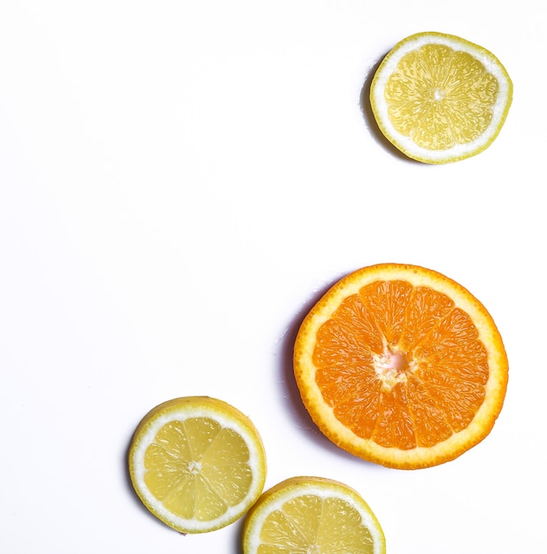 Lemon and orange