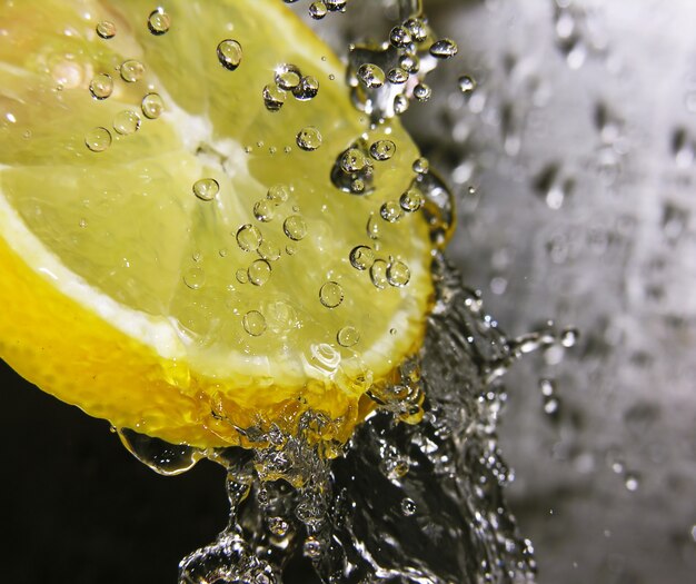 Lemon and water