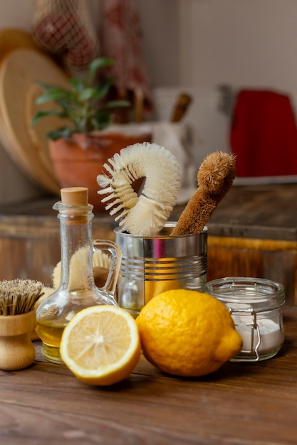 Lemons and bowl arrangement