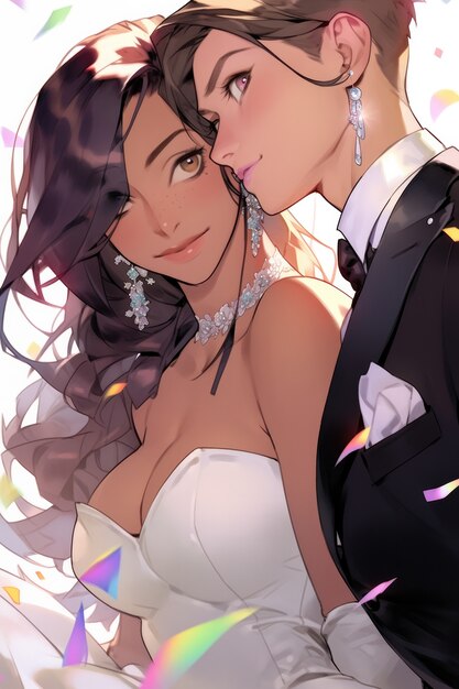 Lesbian couple getting married