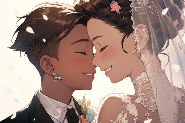 Lesbian couple getting married