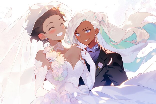 Lesbian couple getting married