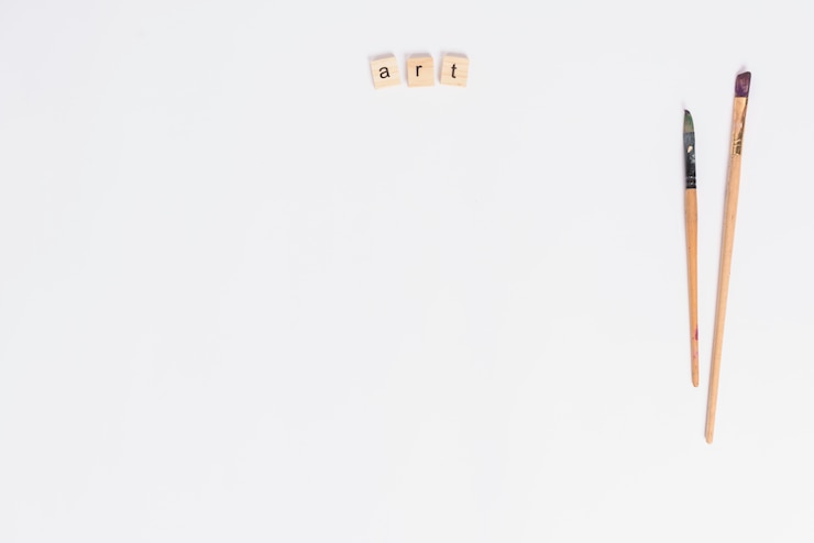 Free Photo letters and brushes