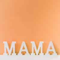 Foto gratuita lettere per la festa della mamma