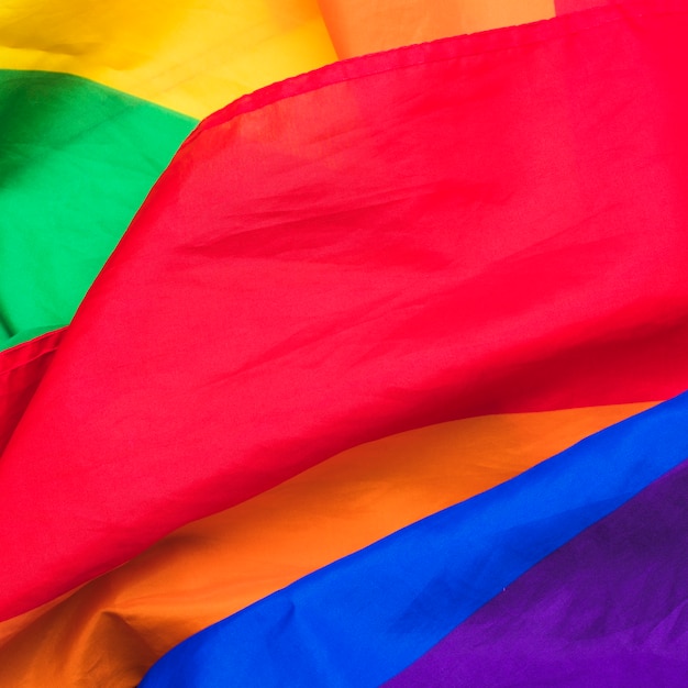 Free photo lgbt flag on fabric