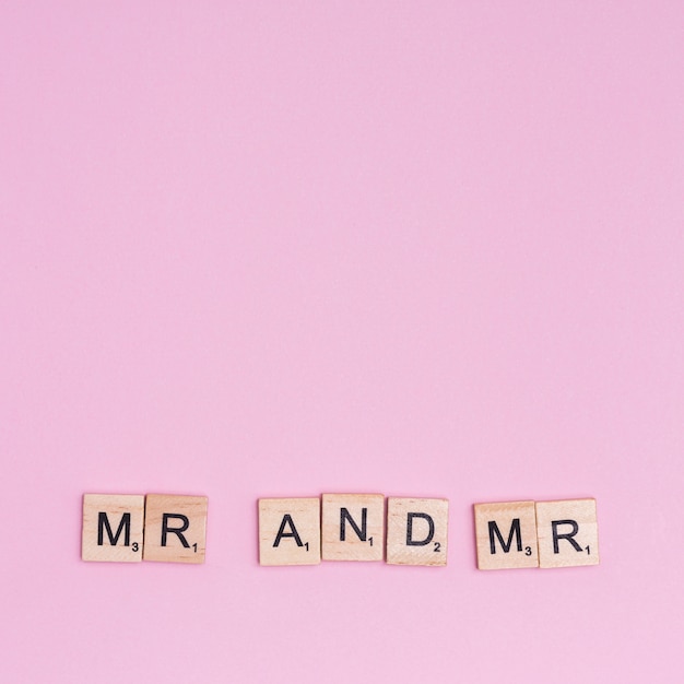 LGBT text Mr and Mr