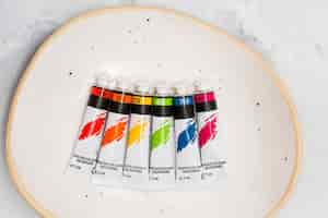 Free photo lgbt tubes with multicolored paints