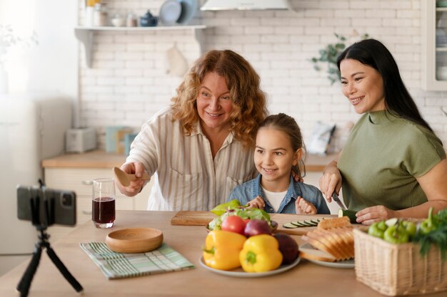 Lgtbiq family enjoying life together