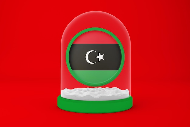 Libya globe