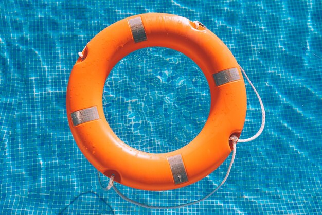 Lifesaver in the swimming pool