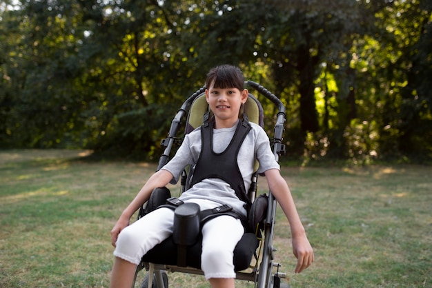 Lifestyle of child in wheelchair