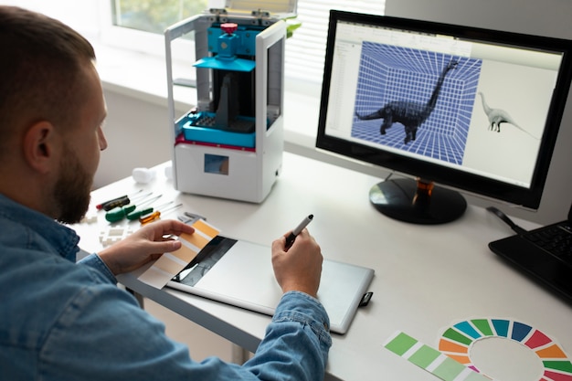 Образ жизни дизайнера, использующего 3D-принтер