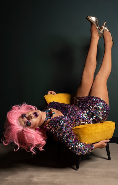 Foto gratuita stile di vita delle drag queen